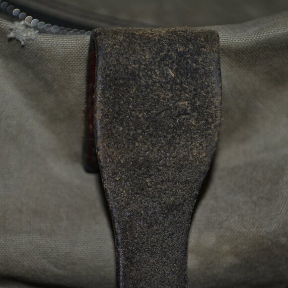 CAMPOMAGGI Canvas Leather Shoulder Bag Made In Italy - Picture 10 of 16